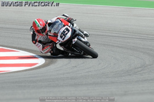 2010-06-26 Misano 3219 Carro - Superbike - Free Practice - Luca Scassa - Ducati 1098R